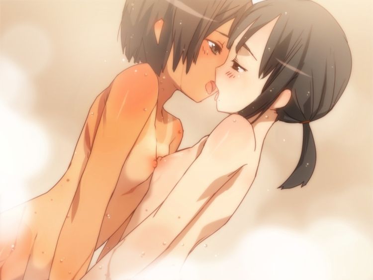 Secondary image of lesbian kiss in etch of beautiful girl each other [121 sheets Geki] 110