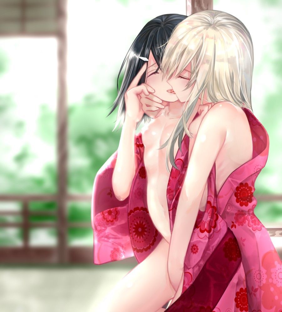 Secondary image of lesbian kiss in etch of beautiful girl each other [121 sheets Geki] 48