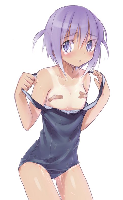 [Swimsuit loli changing clothes] I'm changing the swimsuit of the girl's swimsuit lining is half off, the middle school bathing suit Loli girl erotic pictures! 21