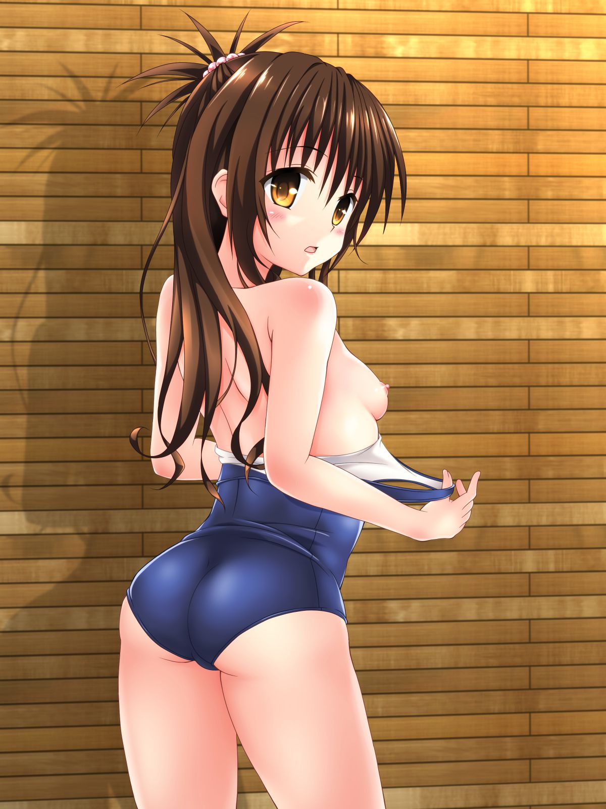 [Swimsuit loli changing clothes] I'm changing the swimsuit of the girl's swimsuit lining is half off, the middle school bathing suit Loli girl erotic pictures! 37