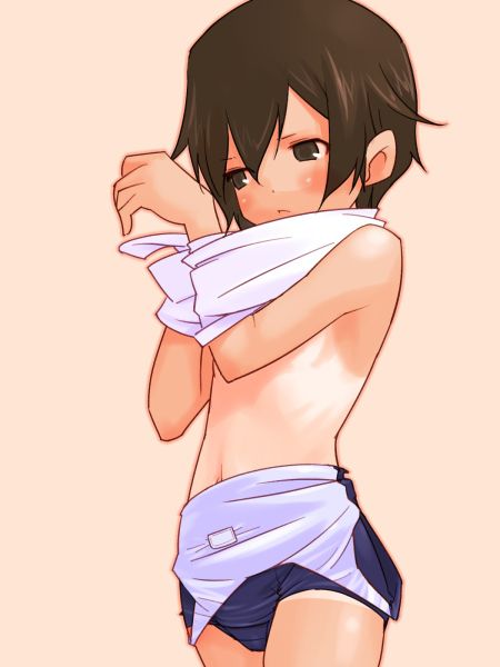 [Swimsuit loli changing clothes] I'm changing the swimsuit of the girl's swimsuit lining is half off, the middle school bathing suit Loli girl erotic pictures! 7