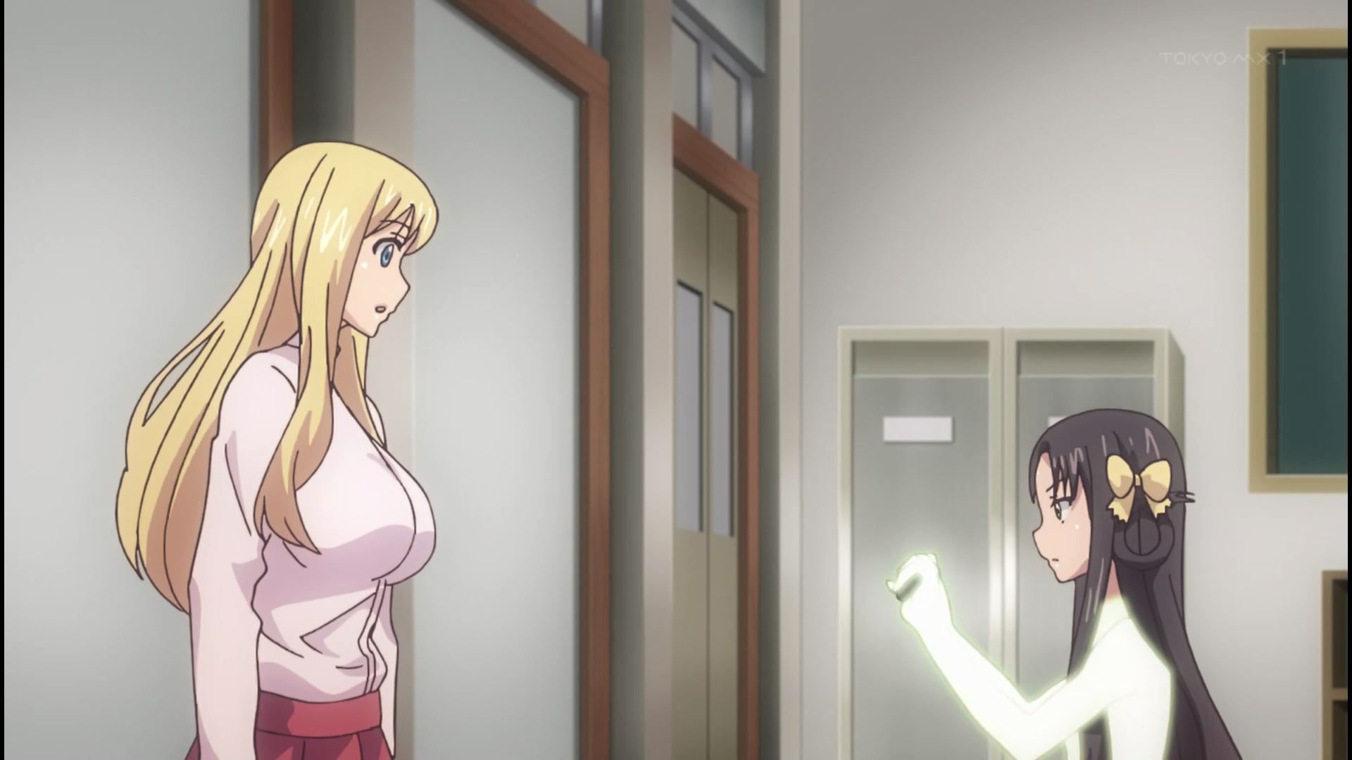 Erotic scene that rub the girl's breasts in the anime [knob Naga Teacher's young wife] 4 story! 13