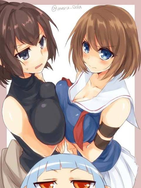 [Secondary fetish] girls who are sticking together breasts erotic image summary 29
