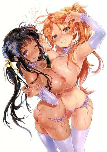[Secondary fetish] girls who are sticking together breasts erotic image summary 35