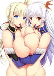 [Secondary fetish] girls who are sticking together breasts erotic image summary 55