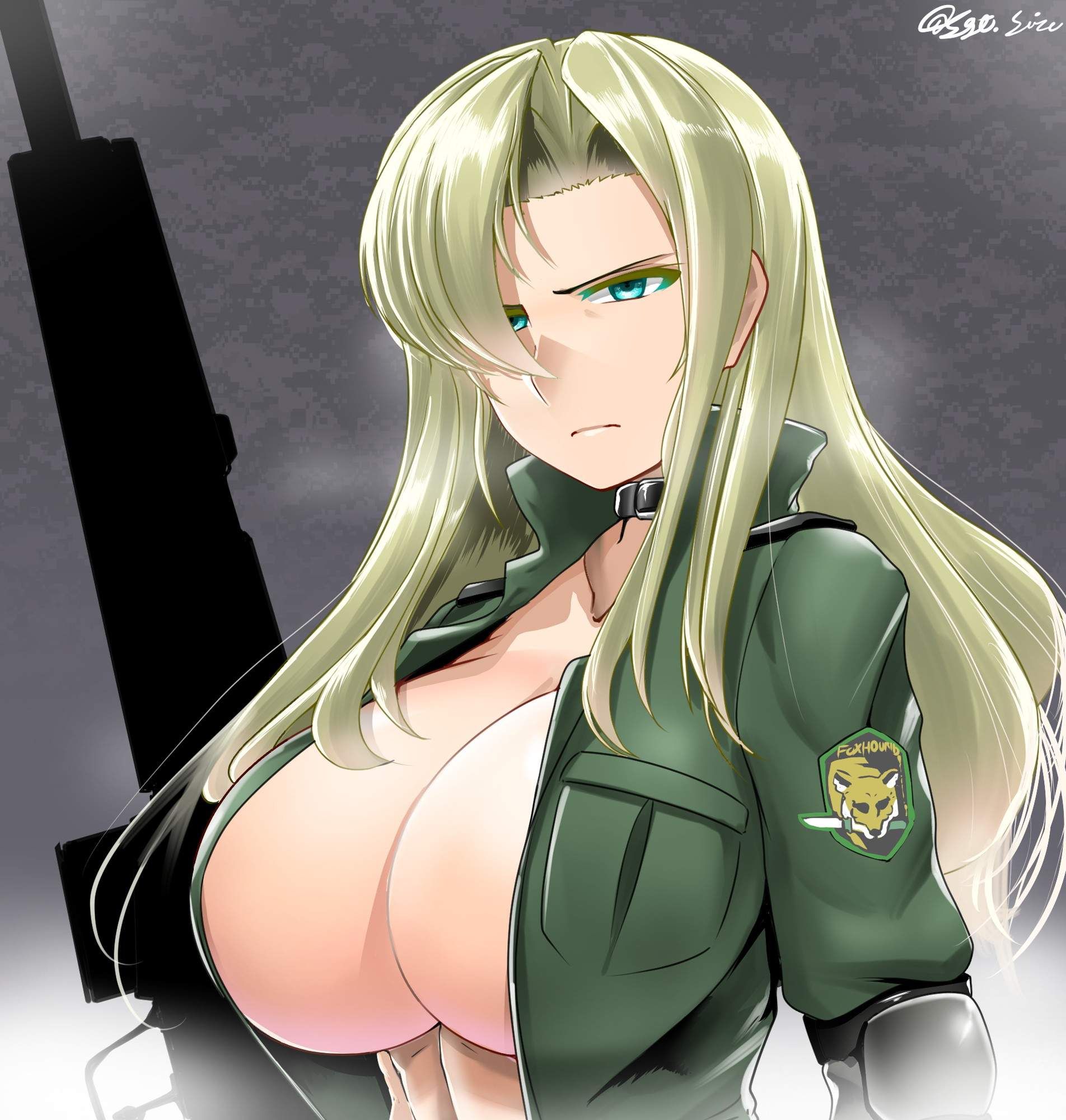 It has collected the image because the military uniform and combat clothes are erotic. 1