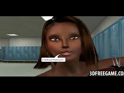Hot 3D ebony whore in car garage btaw firmly. 29