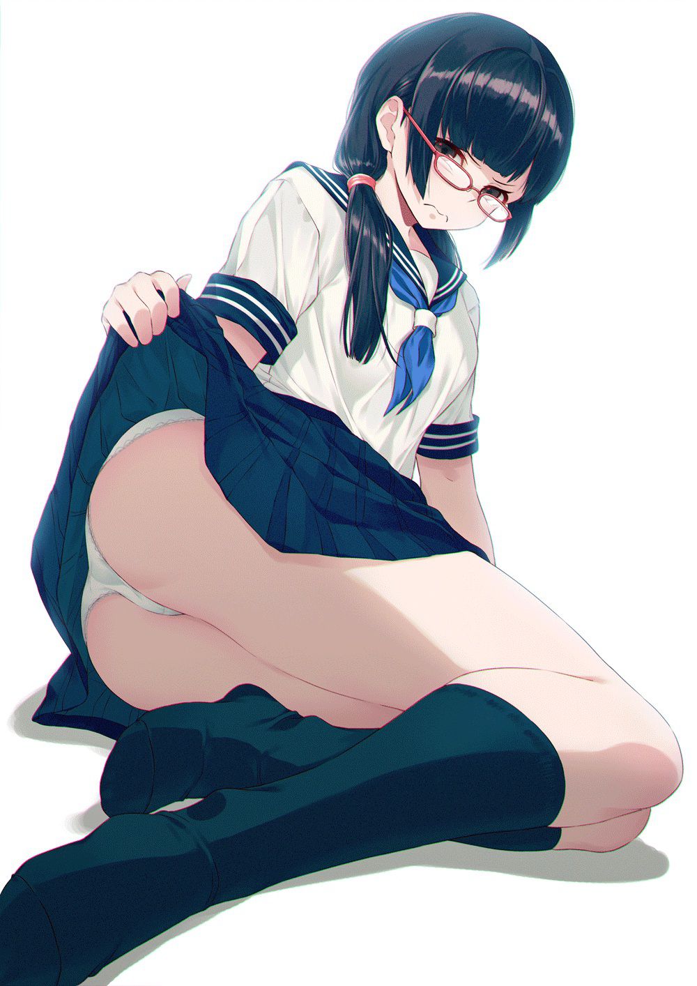 I want to nod! High school girl's slippery thighs image! part29 18