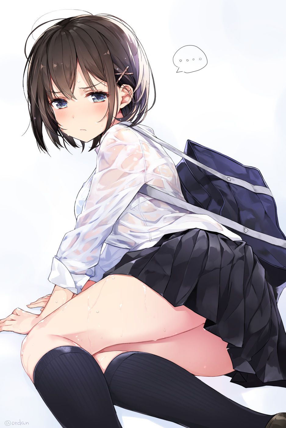 I want to nod! High school girl's slippery thighs image! part29 24