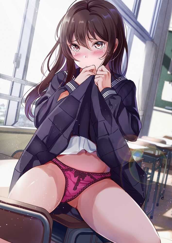 I want to nod! High school girl's slippery thighs image! part30 15