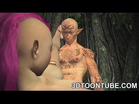 Busty 3D punk elf babe getting fucked deep and hard - 5 min HD Part 1 14