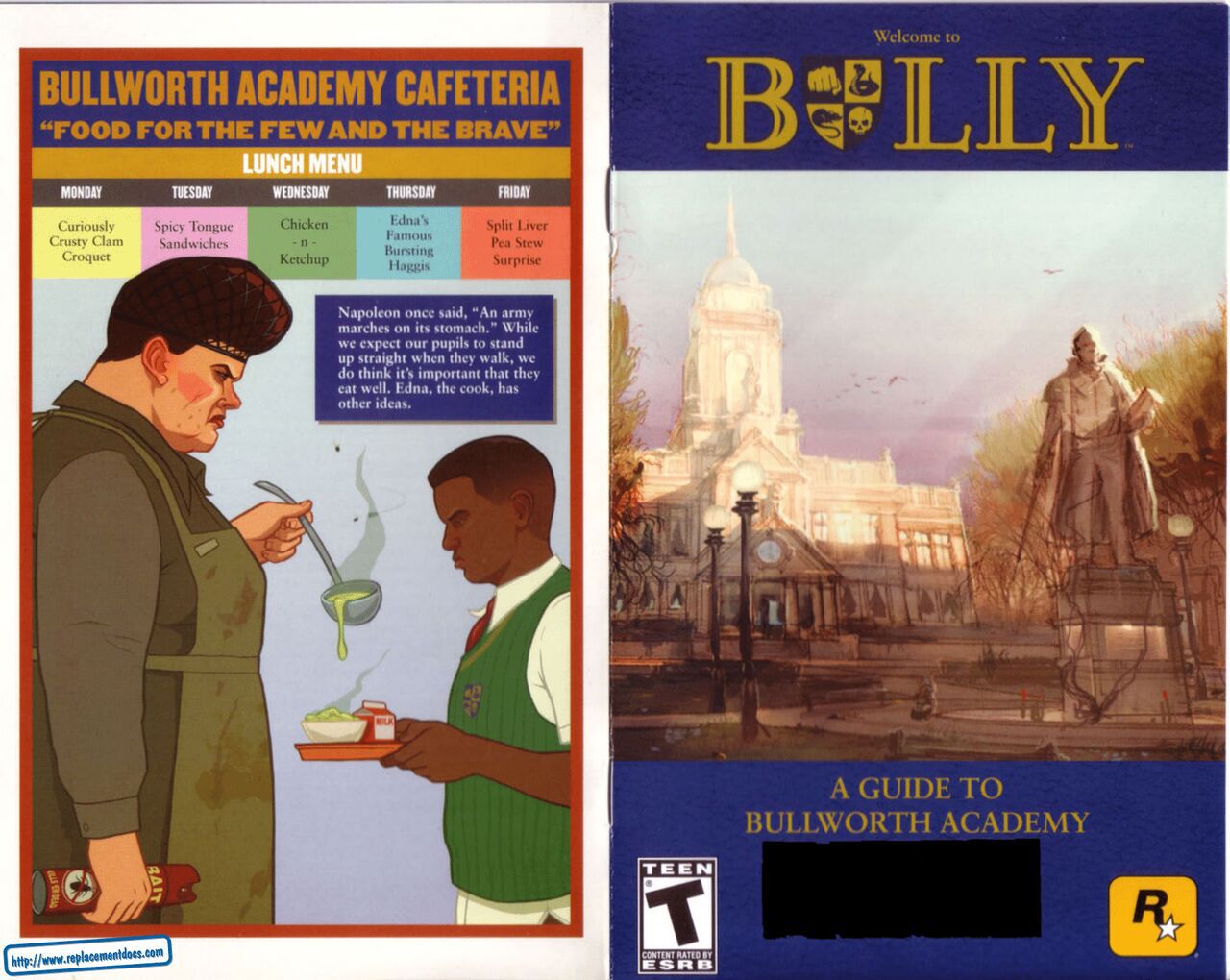 Bully (PlayStation 2) Game Manual 1