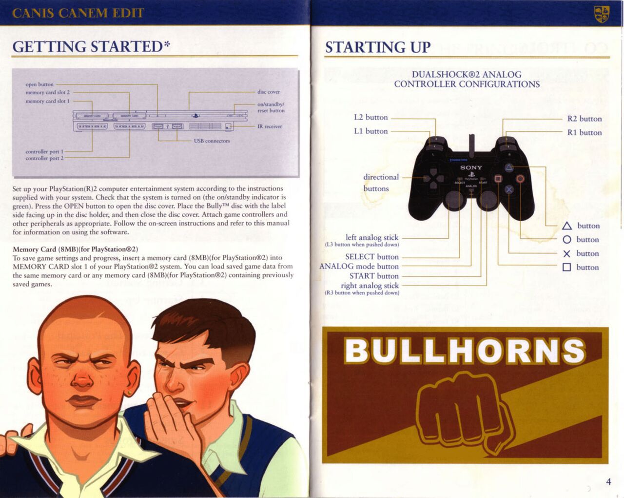 Bully (PlayStation 2) Game Manual 3