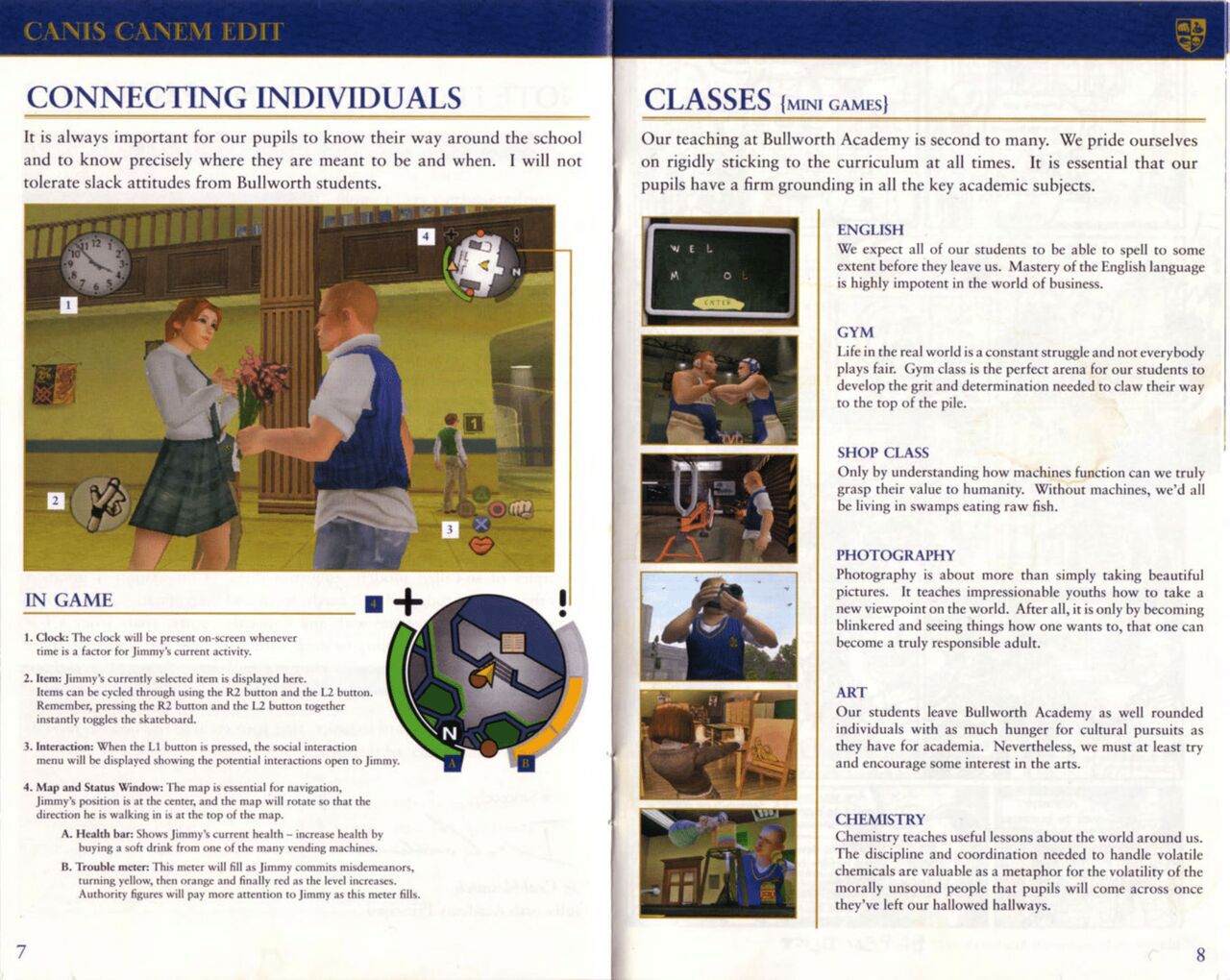 Bully (PlayStation 2) Game Manual 5