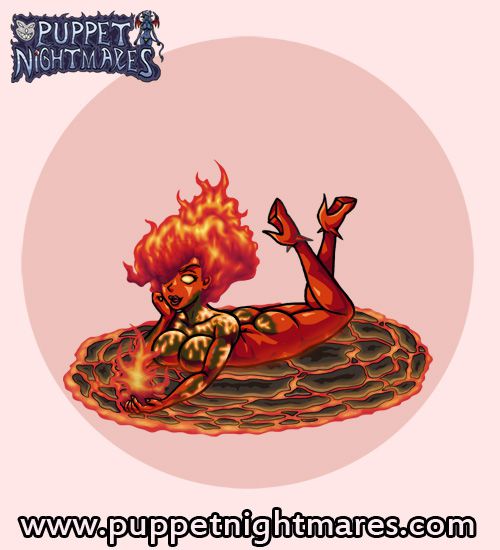 (Puppet Nightmares) Fire Giantess Hecation Game Sprites 1