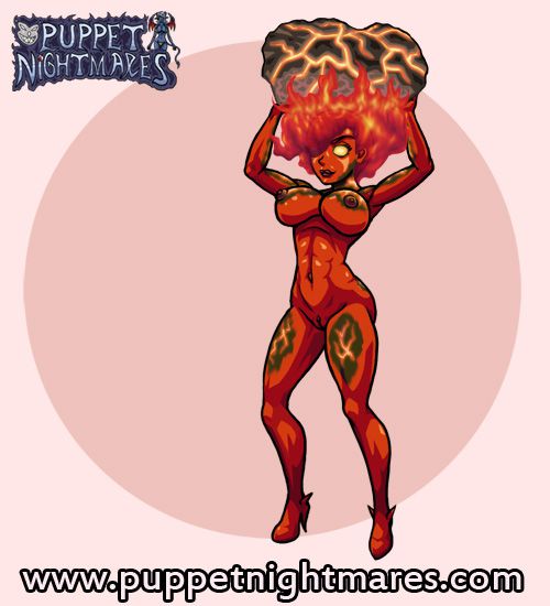 (Puppet Nightmares) Fire Giantess Hecation Game Sprites 20