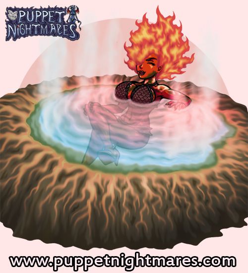 (Puppet Nightmares) Fire Giantess Hecation Game Sprites 5