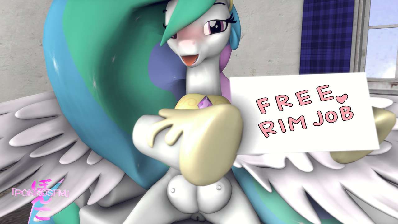 [PonkoAnims] Princess Celestia Gives Out Free Rimjobs To Dirty Zebras (My Little Pony) 1