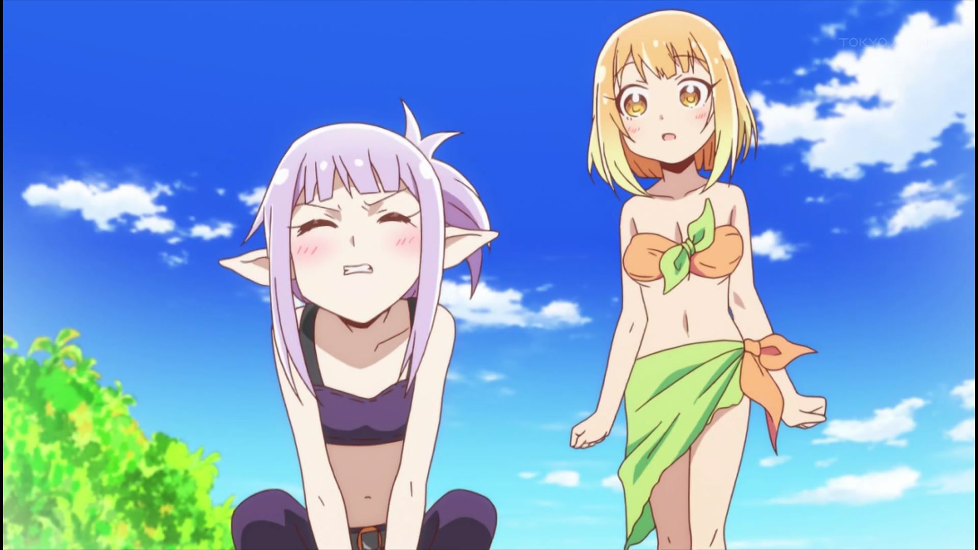 Anime [Enmud ~! Four girls in the story erotic scenes such as their breasts erotic swimsuit! 13