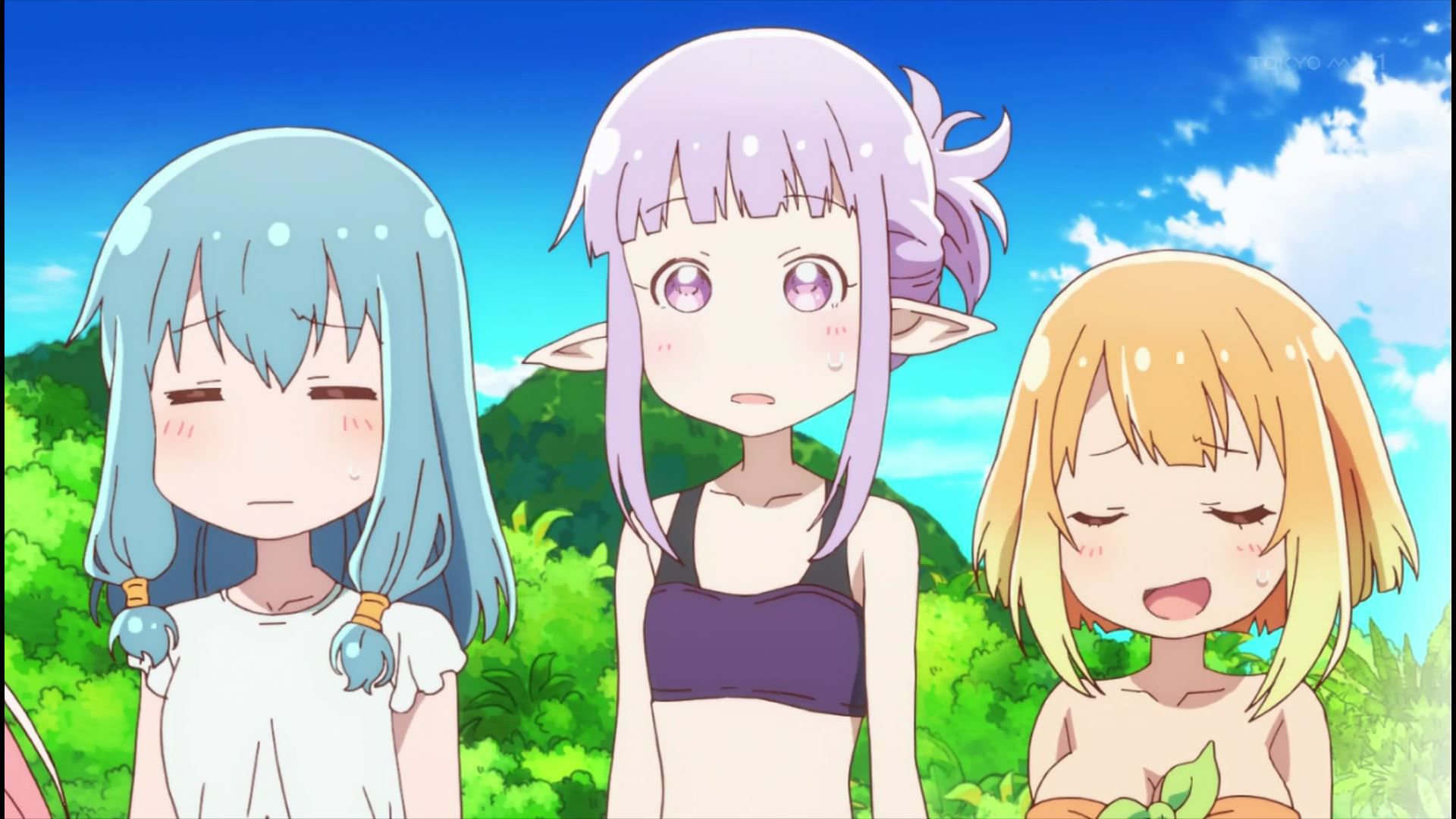 Anime [Enmud ~! Four girls in the story erotic scenes such as their breasts erotic swimsuit! 15