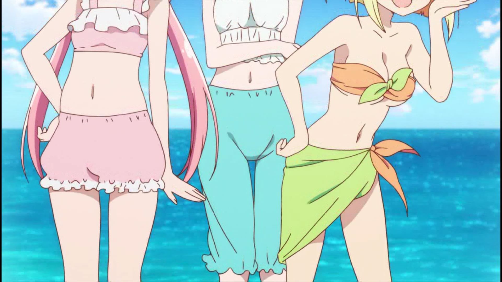 Anime [Enmud ~! Four girls in the story erotic scenes such as their breasts erotic swimsuit! 2