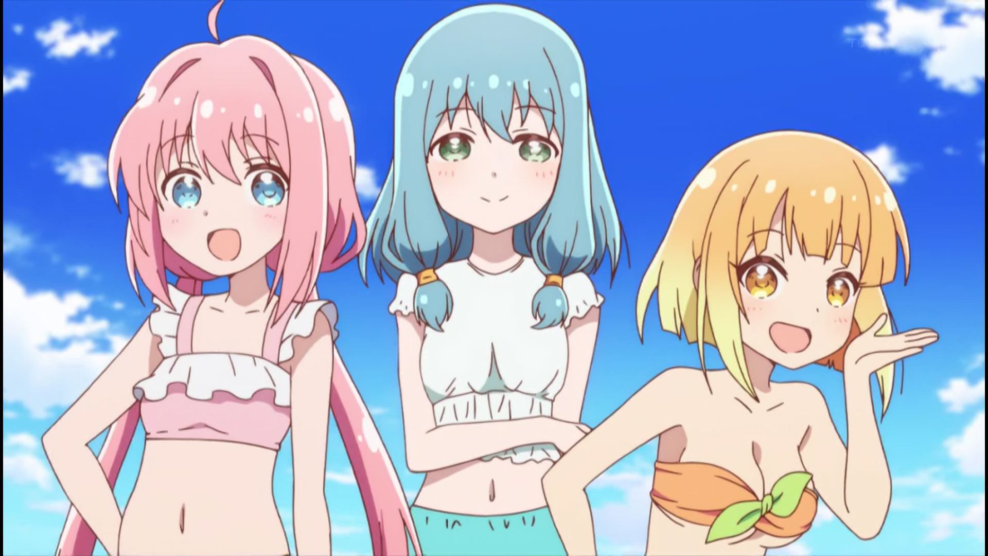 Anime [Enmud ~! Four girls in the story erotic scenes such as their breasts erotic swimsuit! 3