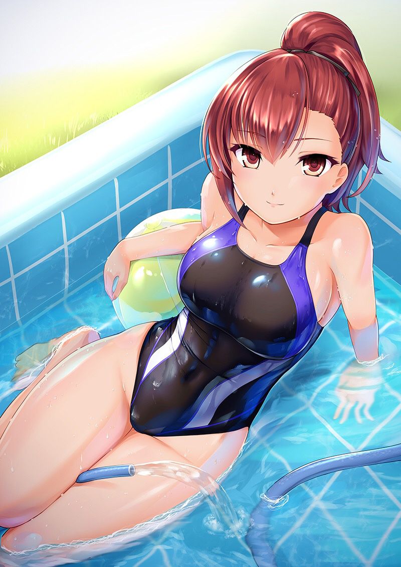 [Secondary] erotic body line is Maru-clear competitive swimsuit photo Gallery 12