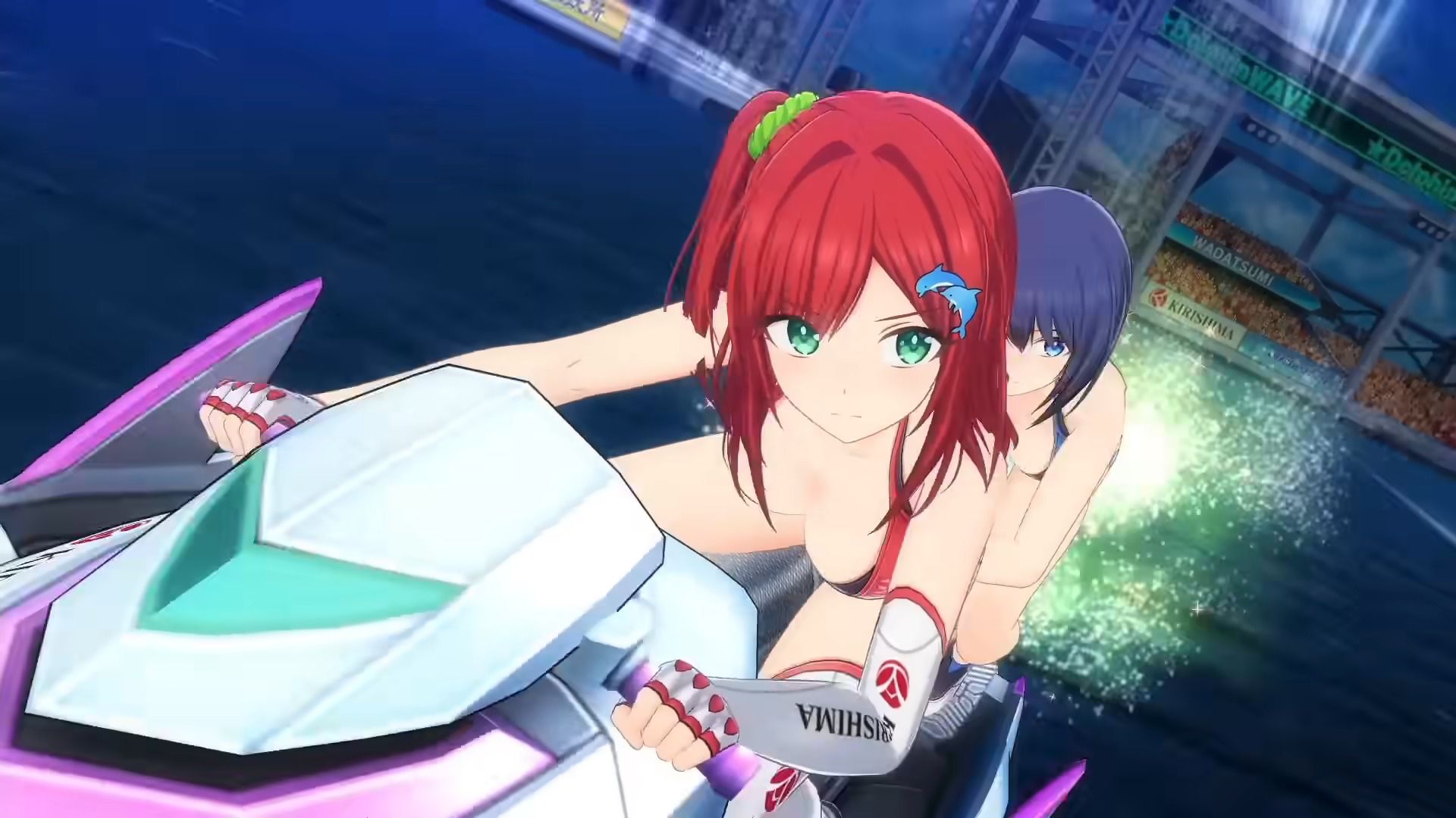 New smartphone game "Dolphin Wave" girls battle with jet skis in erotic swimsuits! 4