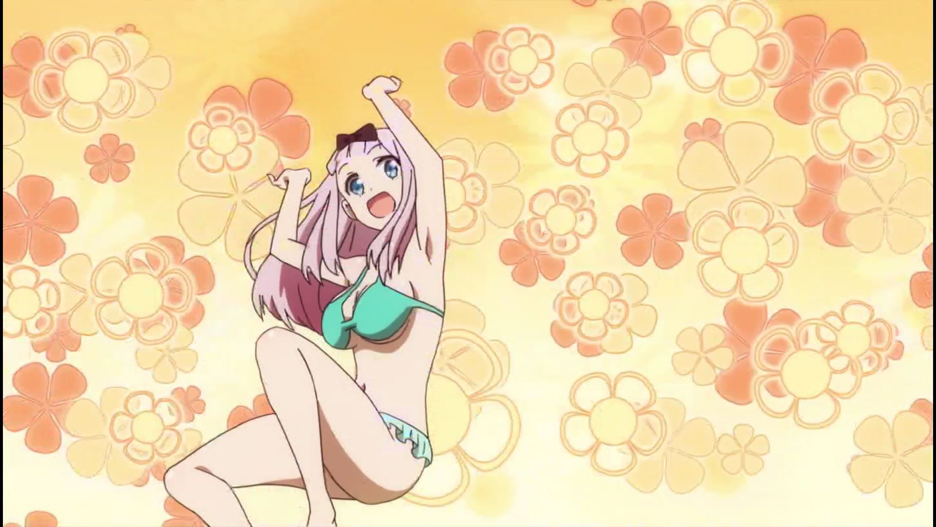 Anime [Kaguya want to be heard] 2 in the story of a girl erotic Pettanko swimsuit and breasts! 18