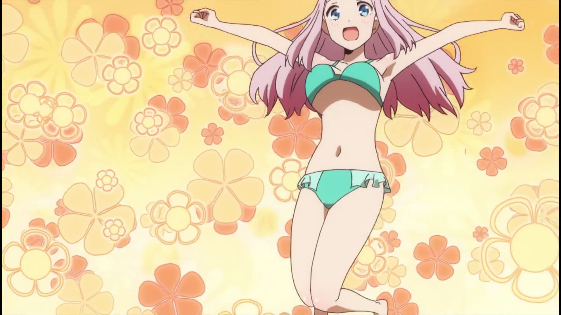 Anime [Kaguya want to be heard] 2 in the story of a girl erotic Pettanko swimsuit and breasts! 19