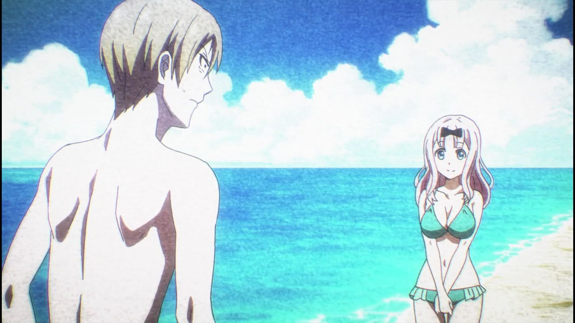 Anime [Kaguya want to be heard] 2 in the story of a girl erotic Pettanko swimsuit and breasts! 21