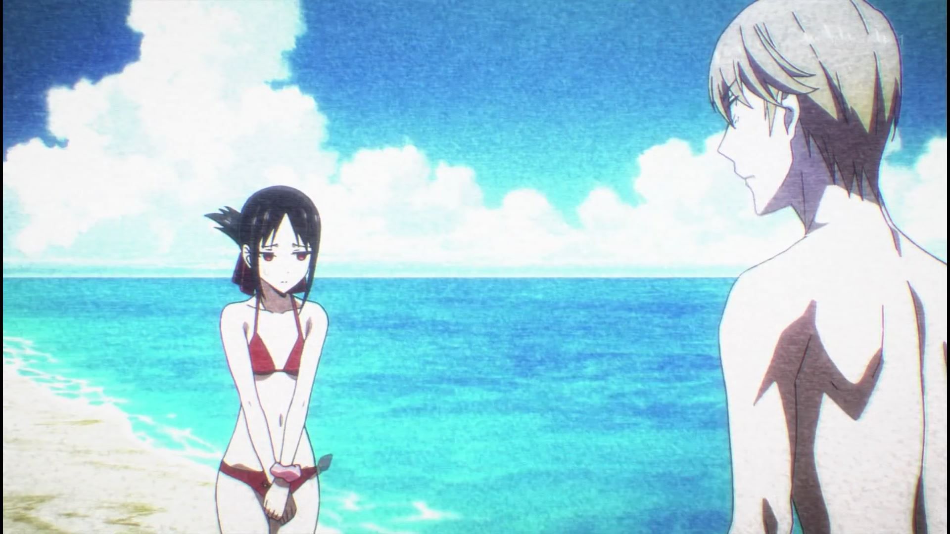 Anime [Kaguya want to be heard] 2 in the story of a girl erotic Pettanko swimsuit and breasts! 22