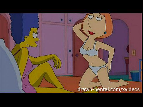 Lesbian hentai - Lois Griffin and Marge Simpson 5