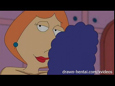 Lesbian hentai - Lois Griffin and Marge Simpson 7