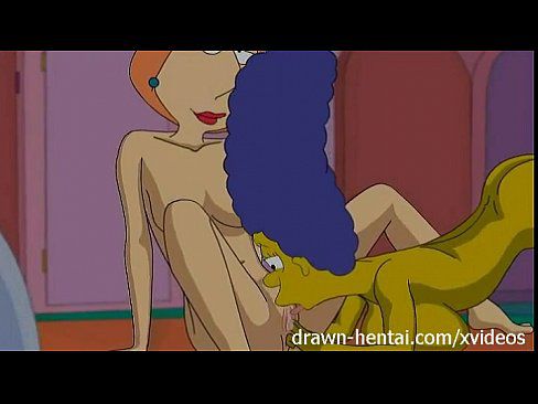 Lesbian hentai - Lois Griffin and Marge Simpson 9