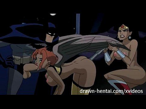 Justice League hentai - Batman's Dick for two chicks 20