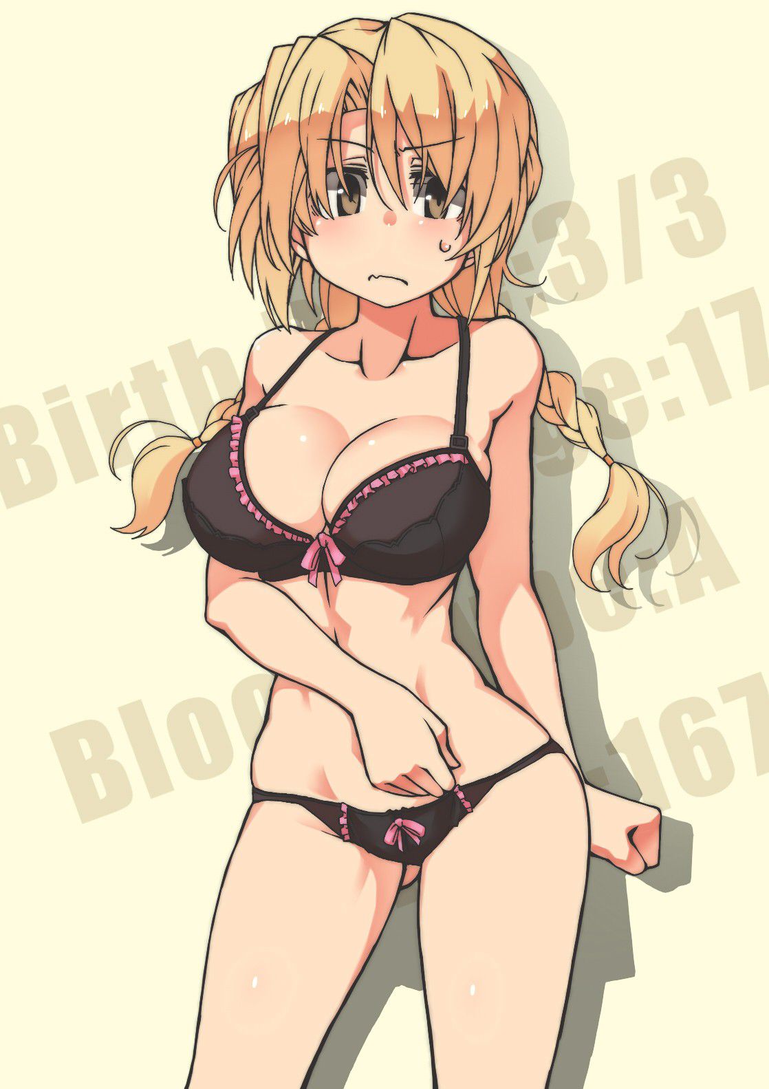 Secondary erotic image of a girl wearing black underwear that looks sexier than [secondary] that 20 [black underwear] 17