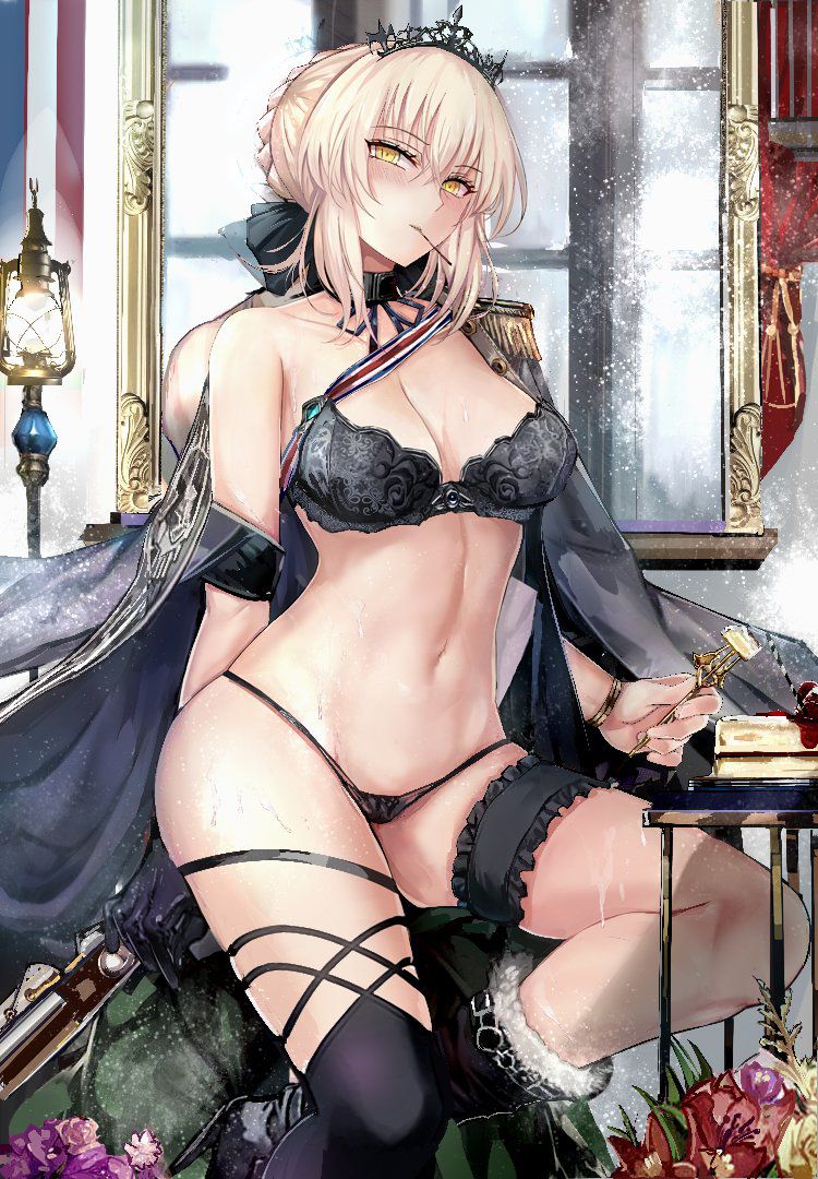 Secondary erotic image of a girl wearing black underwear that looks sexier than [secondary] that 20 [black underwear] 18