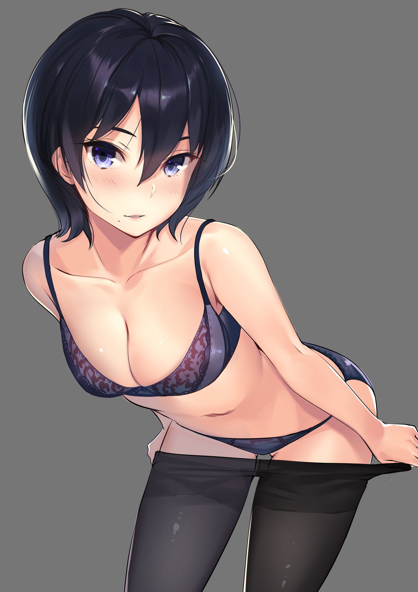 Secondary erotic image of a girl wearing black underwear that looks sexier than [secondary] that 20 [black underwear] 19