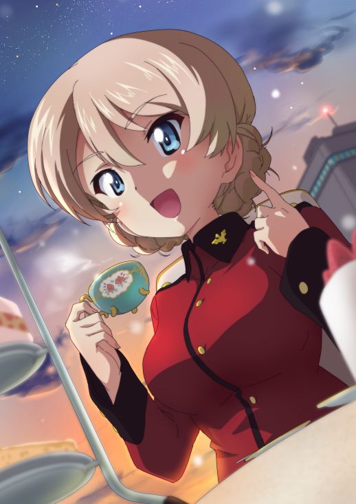 [Secondary] naughty image of a pretty girl in the Mechasico of Girls und Panzer 34