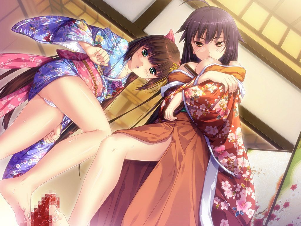 The girl of the Miko or yukata or kimono is unbearably fond of erotic images 5