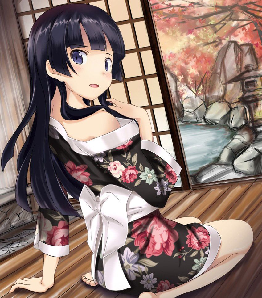 The girl of the Miko or yukata or kimono is unbearably fond of erotic images 7