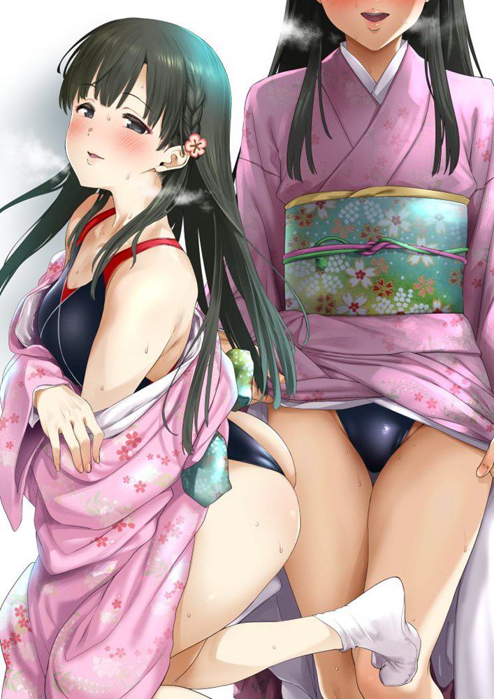 The thread to put the erotic image of kimono and yukata randomly 36