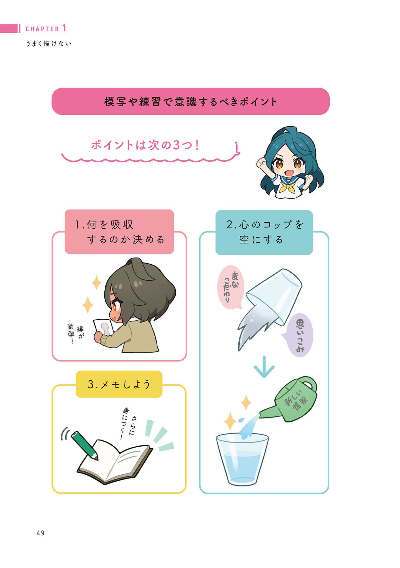 Prohibition of drawing well How to improve illustrations that are not smooth うまく描くの禁止 ツラくないイラスト上達法 50