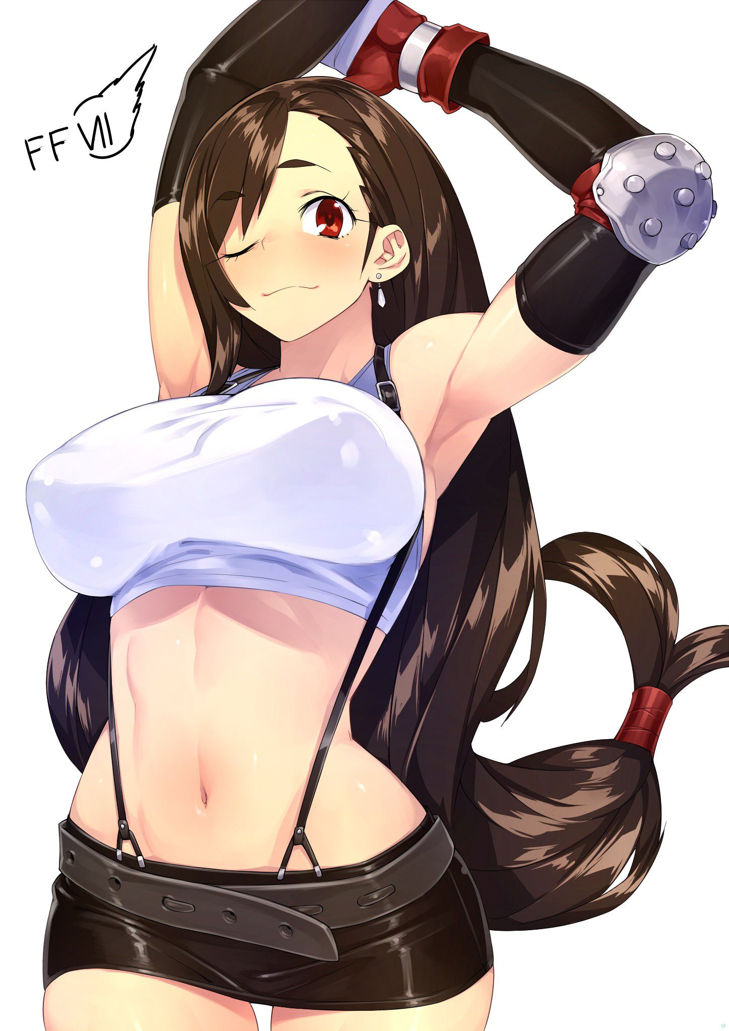 [Second] The cute secondary erotic image of Tifa Chan of erotic ff7 even wearing clothes [FF] 1