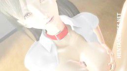 Hot 3D hentai schoolgirl gives titjob 11