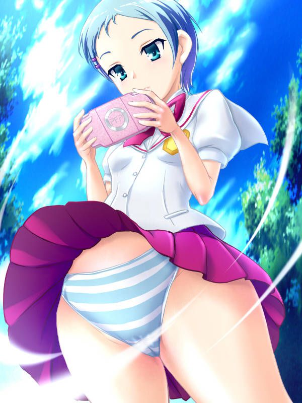 The second erotic image of erotic girl who has a sailor suit and pants and has more eh expression 29
