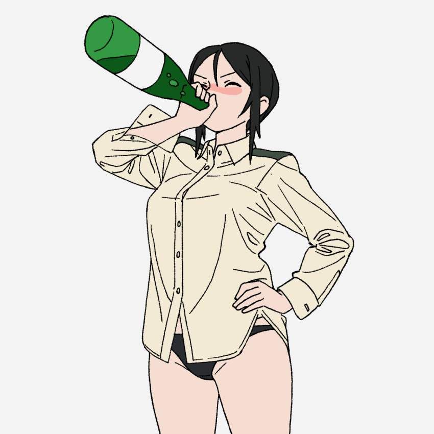 【Alcoholics Reserve】Secondary image of girls drinking alcohol from bottles 26