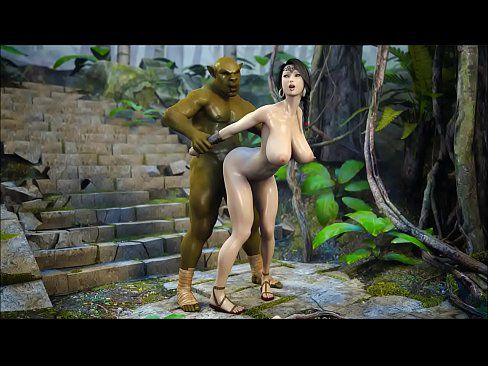 【Awesome-Anime.com】3D Anime - Busty girl fucked by monster orc - 4 min 3
