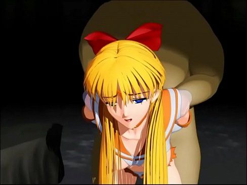 【Awesome-Anime.com】 Sailormoon roped and being slave (3P, DP, bondage included) - 18 min 20